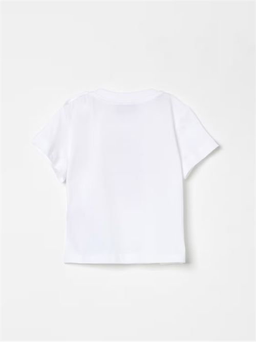 T-shirt in cotone con stampa Teddy Moschino MOSCHINO KIDS | MNM047LAA03/10101